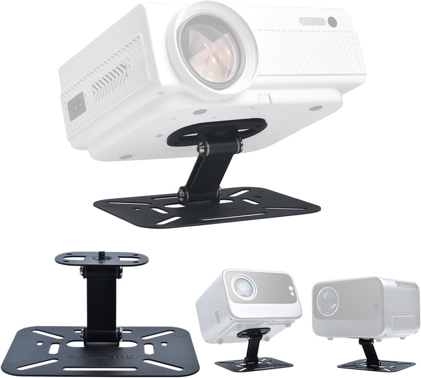 Projector Stand Table,  Desktop Foldable Stand, Projector Ceiling Mount, Easy Setup with 180-Degree Adjustment, Compatible W HAPPRUN, TMY, PANSEBA, Auking, YABER, ONOAYO, Aurzen D1 and More