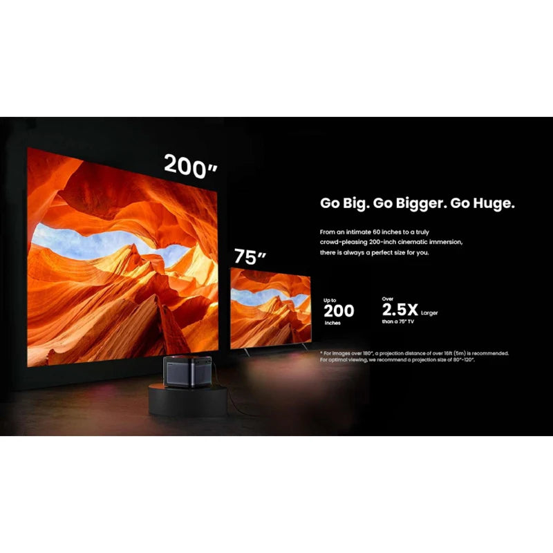 Mars Pro 2 Projector Native 4K 2450ISO Lumen Global Version HDR10+DLP 3840*2160Dpi Google TV for Home 3D Netflix Theater