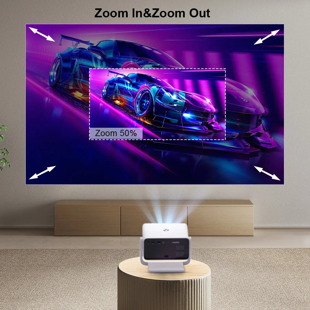 TD85W Full HD 1080P Mini Projector Android PK L018 Auto Focus Portable Beam Projector TD85SE 4K Home Theater Outdoor