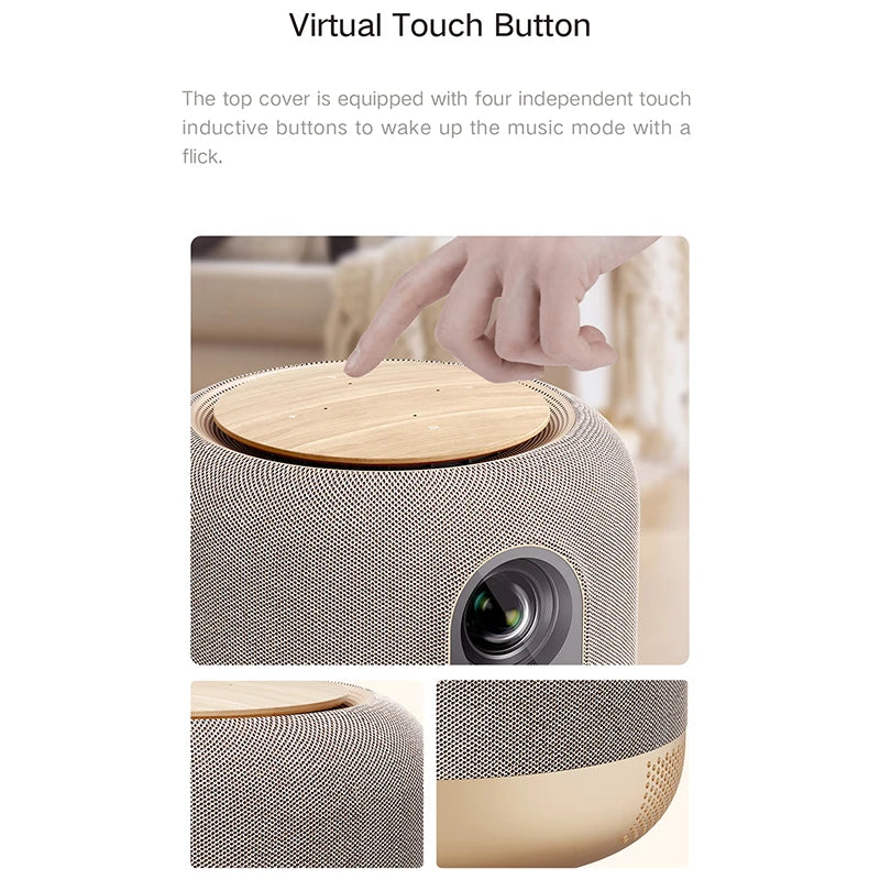 V10 4K Laser Projector 2500 ANSI Lumen MEMC HDR10 Full HD Portable Home Theater Projectors Smart Audio System Beamer