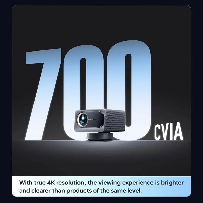 Xming V1 Ultra Projector Native 4K Laser Cinema Portable Mini LED 2+32GB Projector 700 CVIA Lumens Dolby Audio Beamer
