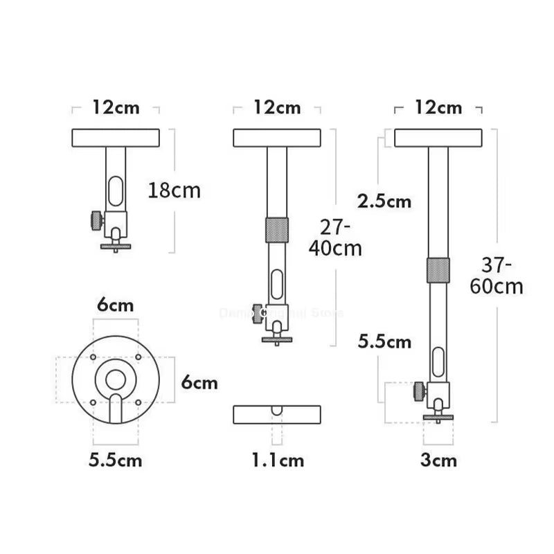 Projector Aluminum Wall Ceiling Bracket Wall Mount Hanging Hanger Support for Formovie Xgimi Proyector Beamer Speaker Stand