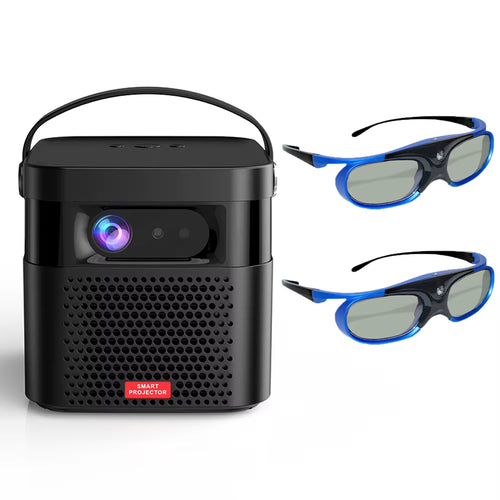 Auto Focus 4K 3D DLP Projector Android 9.0 Build Battery Daytime Proyector 5G Wifi 2G+32G Memory Game Video Beamer