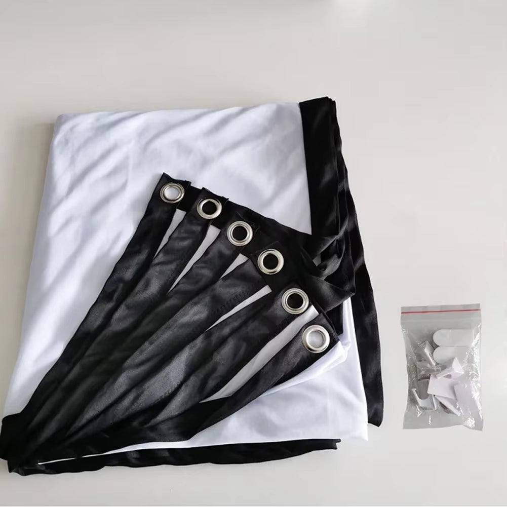 60/72/84/100/120/150 Inch High-Definition Simple Home Projector Screen Folding anti Glare Portable Projection Curtains Screen