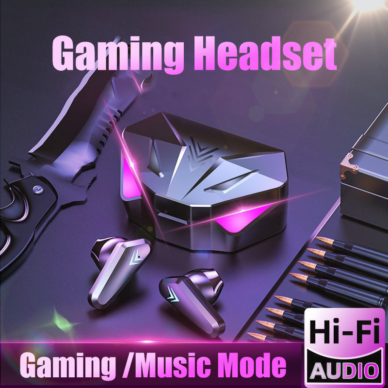 Wireless Gaming Headphones No Delay Noise Reduction Bluetooth Earphones HIFI Sound E-Sport Game Headset with Mic