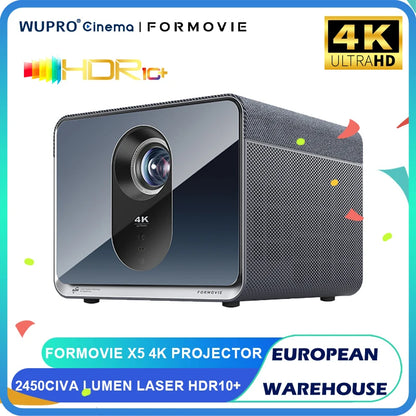 X5 4K Projector 4500ANSI Lumen for Home Laser Theater Hdr10+Wifi6 3840*2160P Native Bright ALPD MEMC Fengmi Cinema