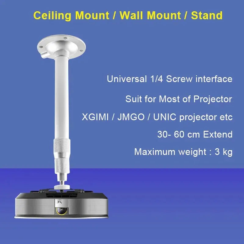 Projector Stand,Universal Projector Bracket Ceiling Wall Mount for XGIMI Xiaomi DLP Mini Beamer YG300 HY300 LED Projetor