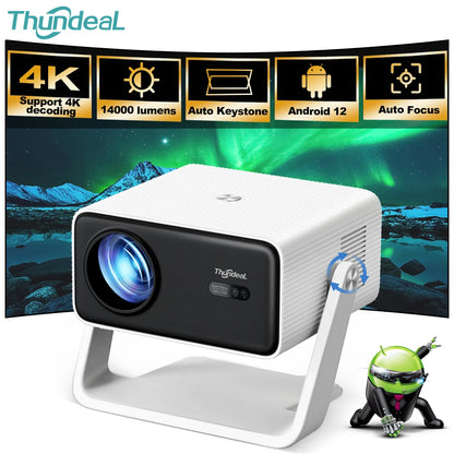 TD85W Full HD 1080P Mini Projector Android PK L018 Auto Focus Portable Beam Projector TD85SE 4K Home Theater Outdoor
