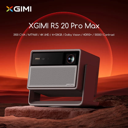 XGIMI RS 20 Pro Max Tri-Color Laser 4K Projector MT9681 3800 ISO Lumens Smart Home Theater 240Hz High Refresh Game 3D Projector