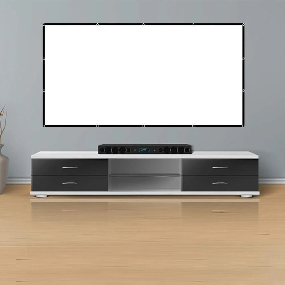 250" High-Density Portable Projector Screen - Foldable,Anti-Wrinkle,Dual-Sided HD Projection for Home,Outdoor,And Camping