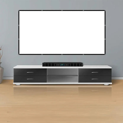 250" High-Density Portable Projector Screen - Foldable,Anti-Wrinkle,Dual-Sided HD Projection for Home,Outdoor,And Camping