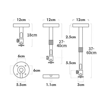 Projector Aluminum Wall Ceiling Bracket Wall Mount Hanging Hanger Support for Formovie Xgimi Proyector Beamer Speaker Stand